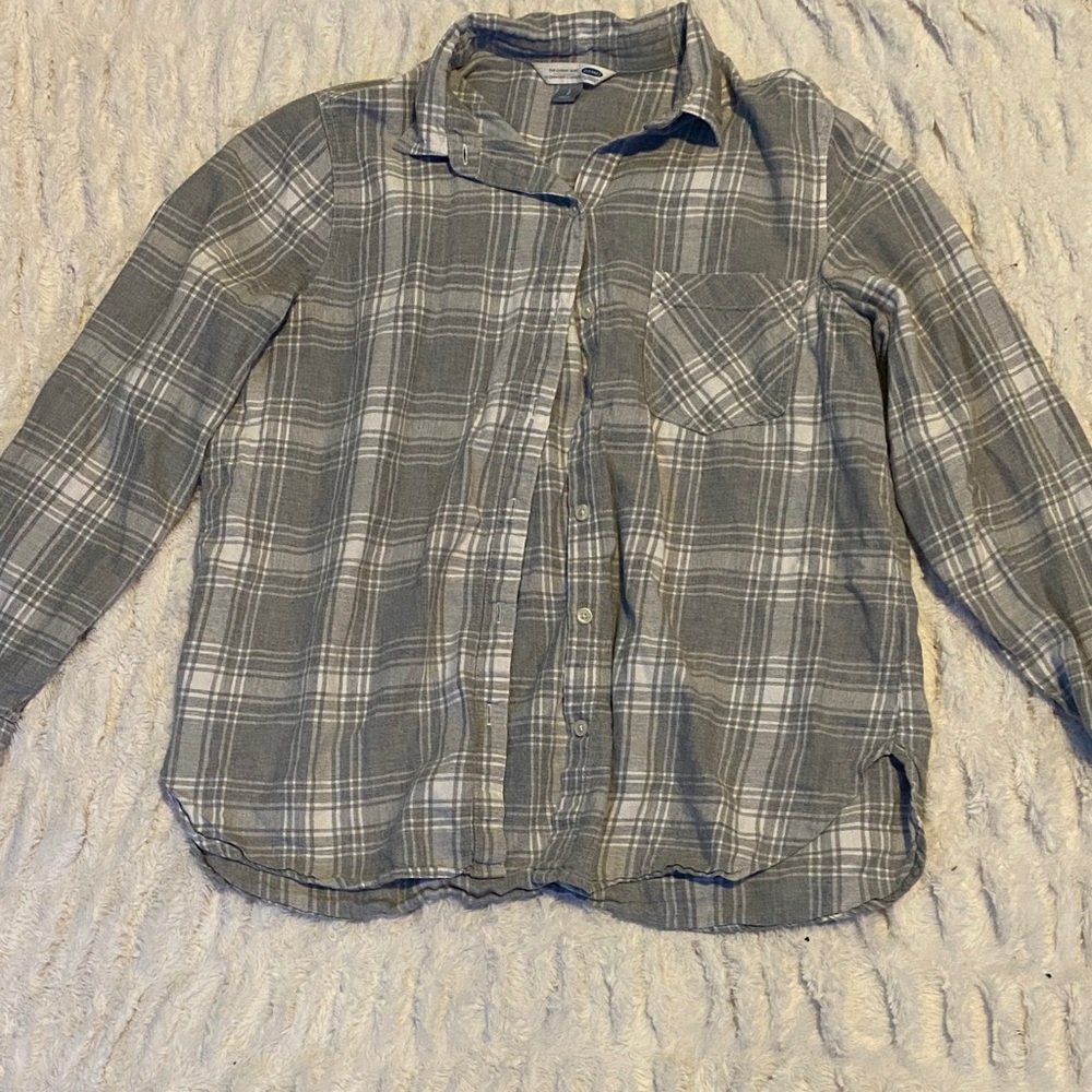 Gray Plaid women’s Shirt